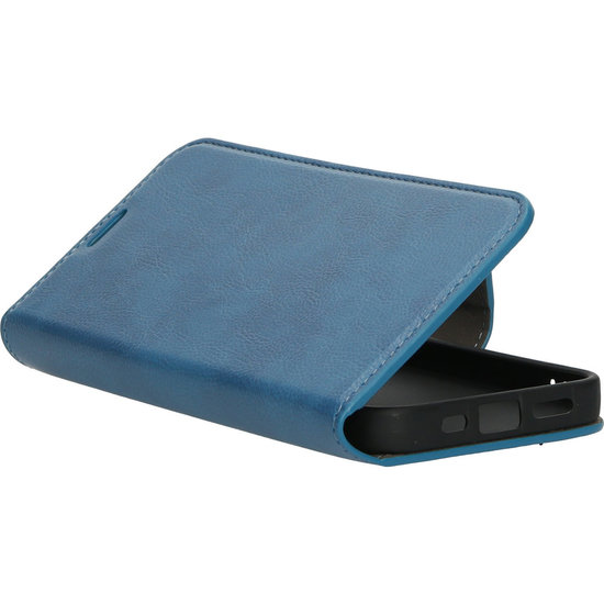 Mobiparts Classic Wallet iPhone 13 Pro Max hoesje Blauw