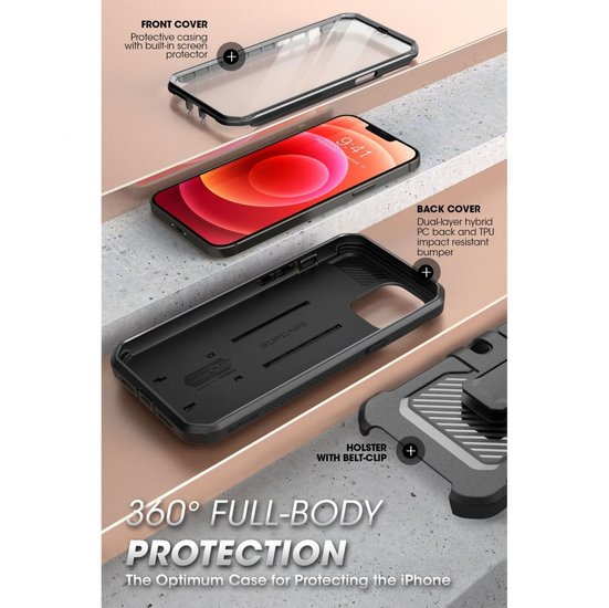 Supcase Unicorn Beetle iPhone 13 Pro Max&nbsp;hoesje Zwart