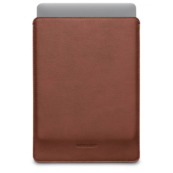 Woolnut Leather sleeve MacBook Pro 14 inch hoesje Cognac