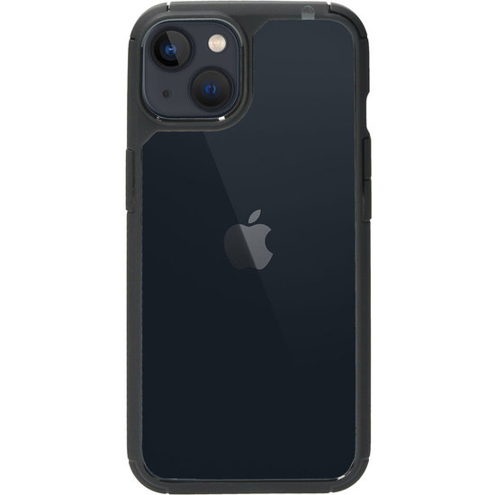 Mobiparts Rugged Clear iPhone 13 hoesje Zwart