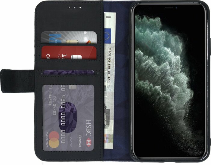 Decoded Leather 2 in 1 Wallet iPhone 11 Pro Max hoes Zwart
