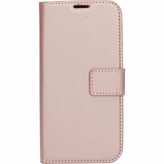 Mobiparts Classic Wallet iPhone 14 hoesje&nbsp;roze