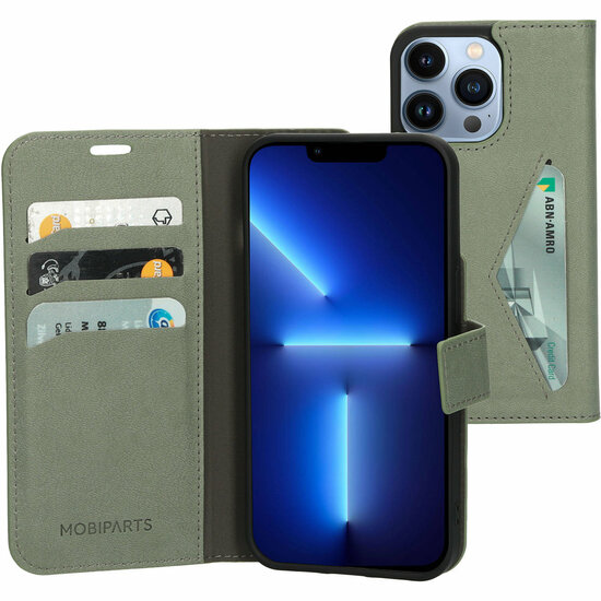 Mobiparts Classic Wallet iPhone 14 Pro hoesje groen