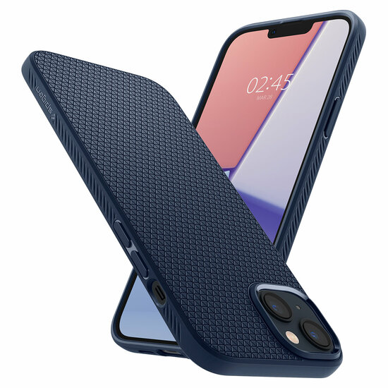 Spigen Liquid Air iPhone 14 hoesje navy