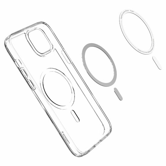 Spigen Ultra Hybrid MagSafe iPhone 14 hoesje wit