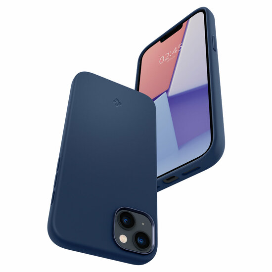 Spigen Silicone Fit MagSafe iPhone 14 hoesje navy