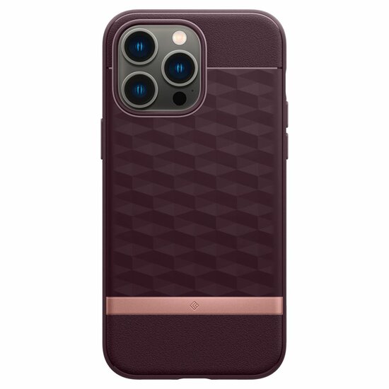 Spigen Parallax MagSafe iPhone 14 Pro Max hoesje burgundy