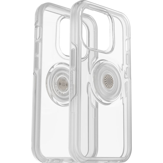 Otterbox Symmetry + Pop iPhone 14 Pro hoesje transparant