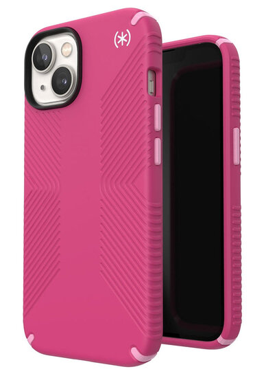 Speck Presidio 2 Grip MagSafe iPhone 14 Plus hoesje roze