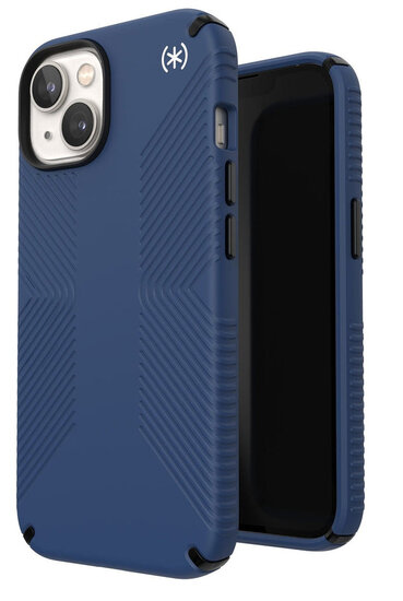 Speck Presidio 2 Grip iPhone 14 Plus hoesje blauw