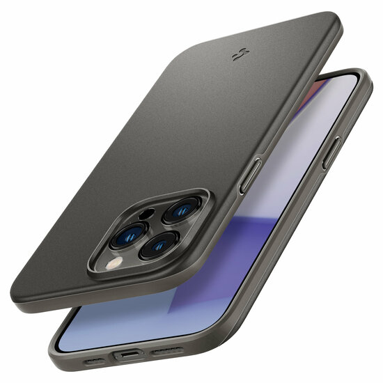 Spigen Thin Fit iPhone 14 Pro hoesje gun metal