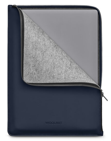 Woolnut Coated Folio MacBook Pro 14 inch hoesje blauw