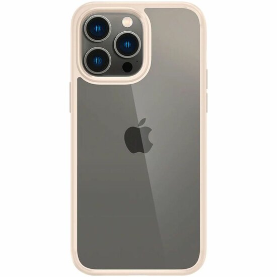 Spigen Crystal Hybrid iPhone 14 Pro hoesje beige