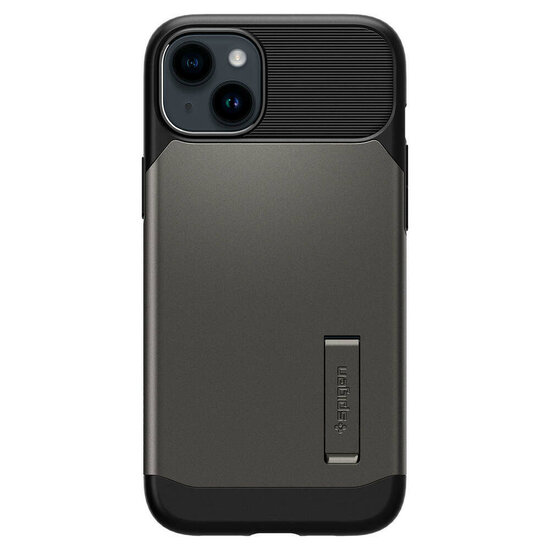 Spigen Slim Armor MagSafe iPhone 14 Plus hoesje grijs
