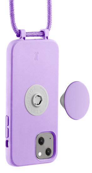 Just Elegance PopGrip iPhone 13 hoesje met koord lavendel