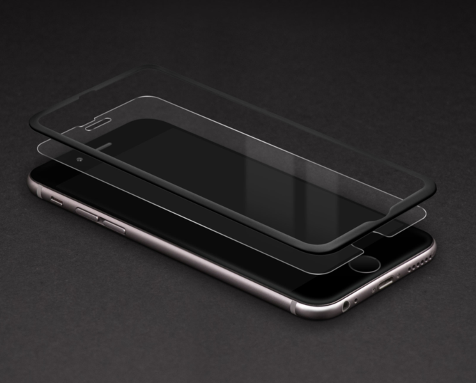 BodyGuardz Pure Glass Crown screenprotector iPhone 6 White