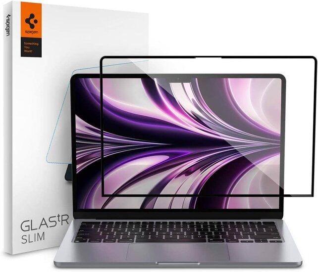 Spigen Glass MacBook Air 13 inch M2 glazen screenprotector