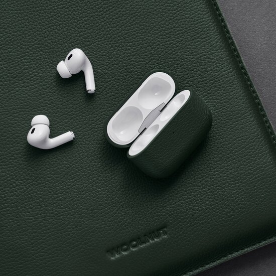 Woolnut leren AirPods Pro 2 hoesje groen