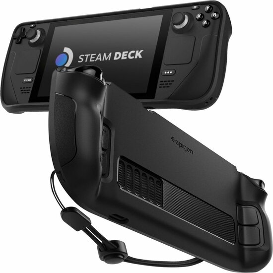 Spigen Rugged Armor Steam Deck&nbsp;hoesje zwart