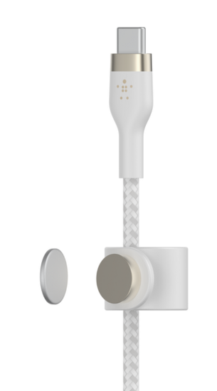 Belkin BoostCharge Pro Flex USB-C naar Lightning kabel 2 meter wit