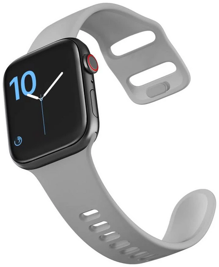 TechProtection Soft Apple Watch 44 / 42 mm bandje Grijs