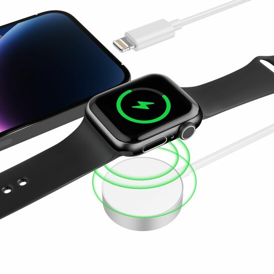 TechProtection UltraBoost Apple Watch USB-A kabel plus Lightning