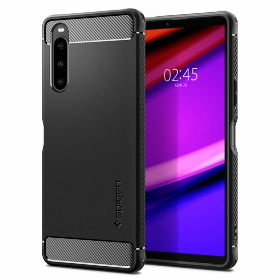 Spigen Rugged Armor XPERIA 10 V hoesje zwart