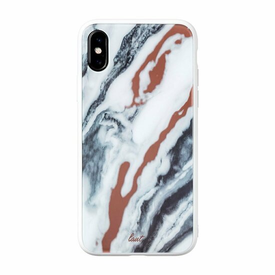 LAUT Mineral Glass iPhone XS hoesje Wit