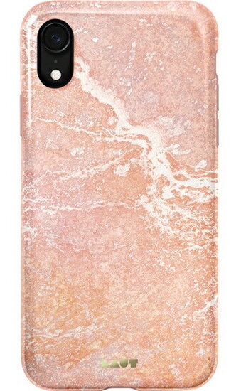 LAUT Huex Marble iPhone XR hoesje Roze