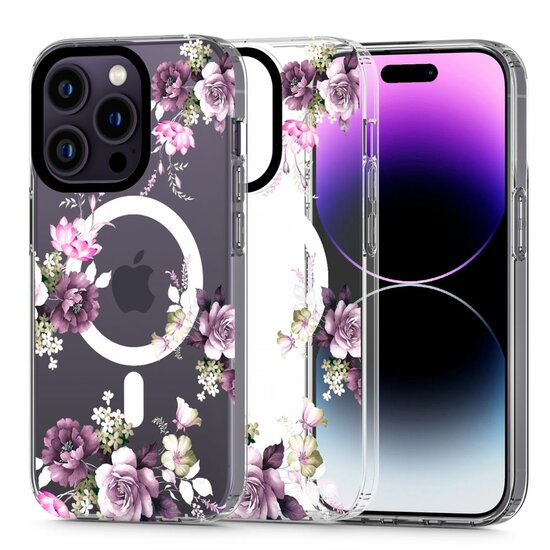 Tech Protection MagSafe iPhone 13 Pro Max hoesje spring floral