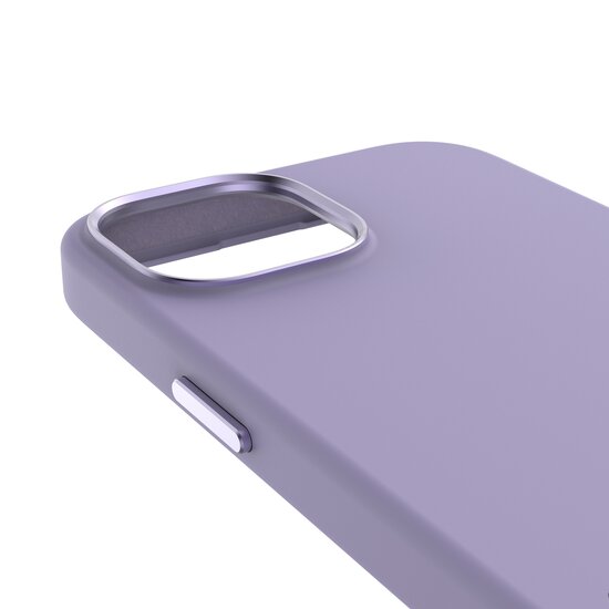 Decoded siliconen MagSafe iPhone 15 hoesje lavender