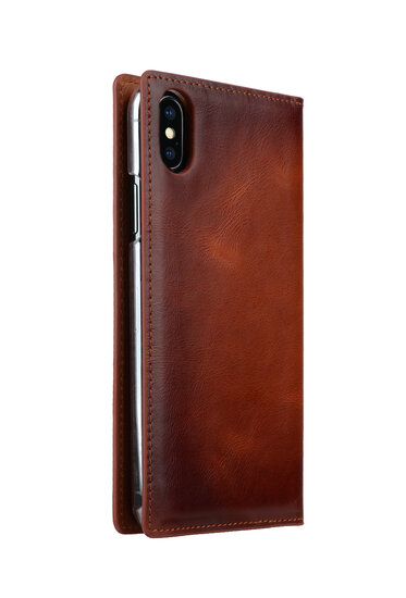 Melkco Wallet Book Klassiker iPhone XS hoesje Bruin 