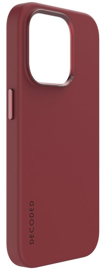 Decoded siliconen MagSafe iPhone 15 Pro hoesje rood