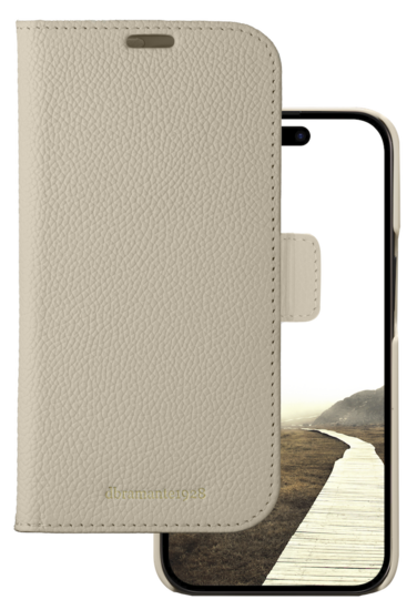 dbramante1928 New York 2 in 1 iPhone 15 Plus wallet hoesje sand