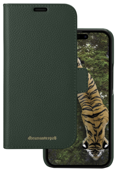 dbramante1928 New York iPhone 15 Pro 2 in 1 wallet hoesje groen