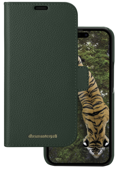 dbramante1928 New York iPhone 15 Pro Max 2 in 1 wallet hoesje groen