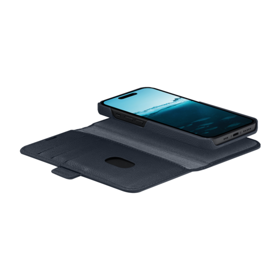 dbramante1928 New York iPhone 15 Pro Max 2 in 1 wallet hoesje blauw