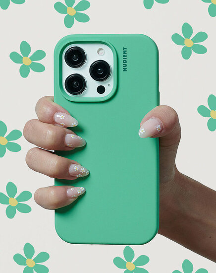 Nudient Base Case iPhone 14 Pro hoesje groen