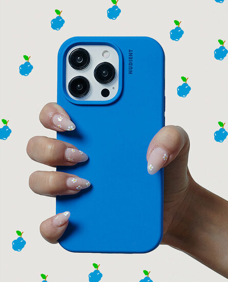 Nudient Base Case iPhone 14 hoesje blauw