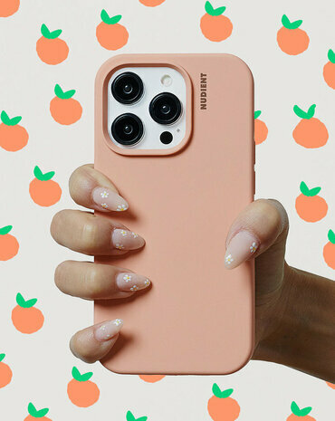 Nudient Base Case iPhone 15 Pro Max hoesje peach