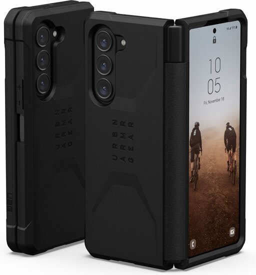 UAG Civilian Galaxy Z Fold 5 hoesje zwart