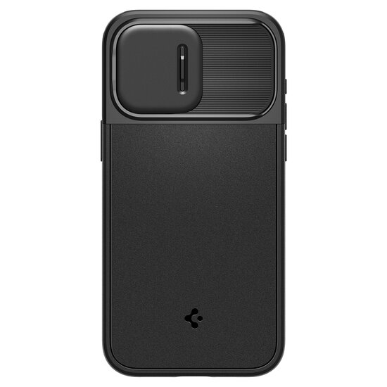 Spigen Optik Armor iPhone 15 Pro Max hoesje zwart