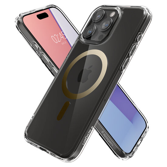 Spigen Ultra Hybrid MagSafe&nbsp;iPhone 15 Pro Max hoesje goud
