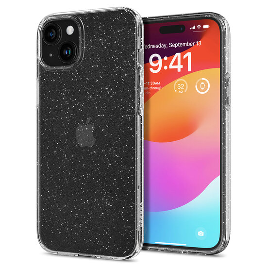 Spigen Liquid Crystal iPhone 15 Plus hoesje glitter