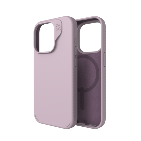 ZAGG Manhattan Snap MagSafe iPhone 15 Pro Max hoesje lavender