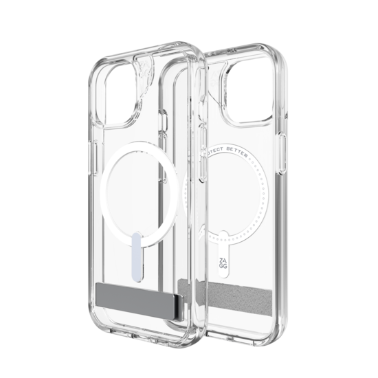 ZAGG Crystal Palace&nbsp;Kickstand MagSafe iPhone 15 hoesje transparant