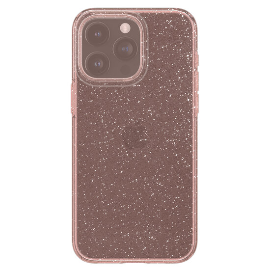 Spigen Liquid Crystal iPhone 15 Pro hoesje rose glitter