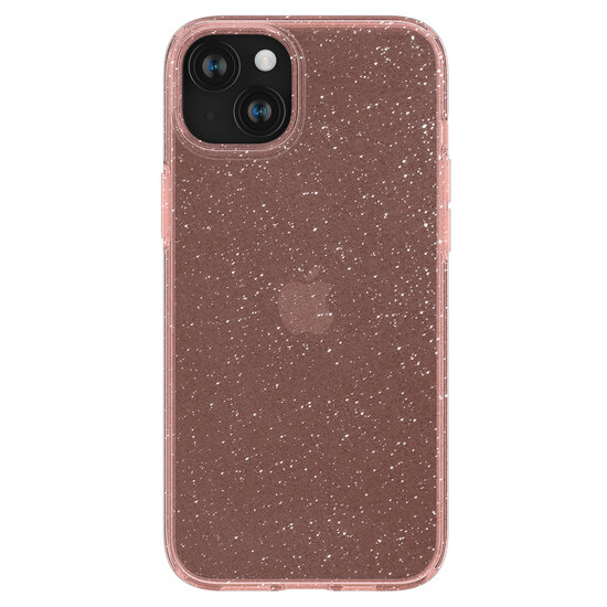 Spigen Liquid Crystal iPhone 15 hoesje glitter rose