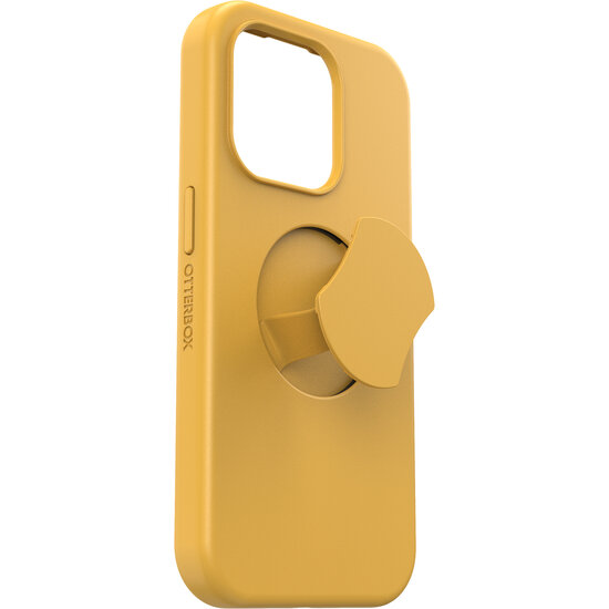 Otterbox Symmetry OtterGrip iPhone 15 Pro hoesje geel 