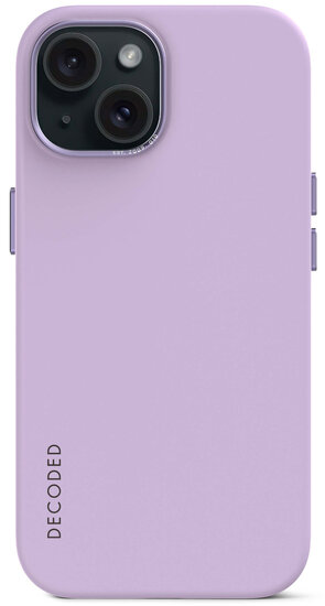 Decoded siliconen MagSafe iPhone 15 hoesje lavender